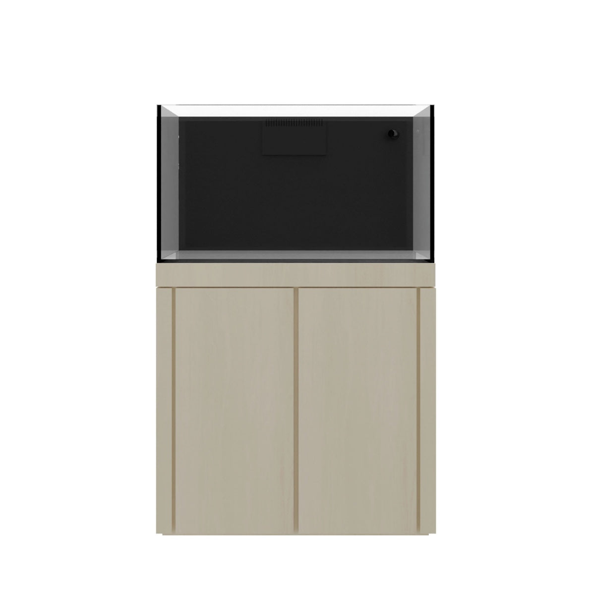 Tideline Crystaline G2 Reef External 36x24 rimless 78-gallon reef aquarium on Frost cabinet stand