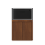 Tideline Crystaline G2 Reef External 36x24 rimless 78-gallon reef aquarium on Medium Oak cabinet stand