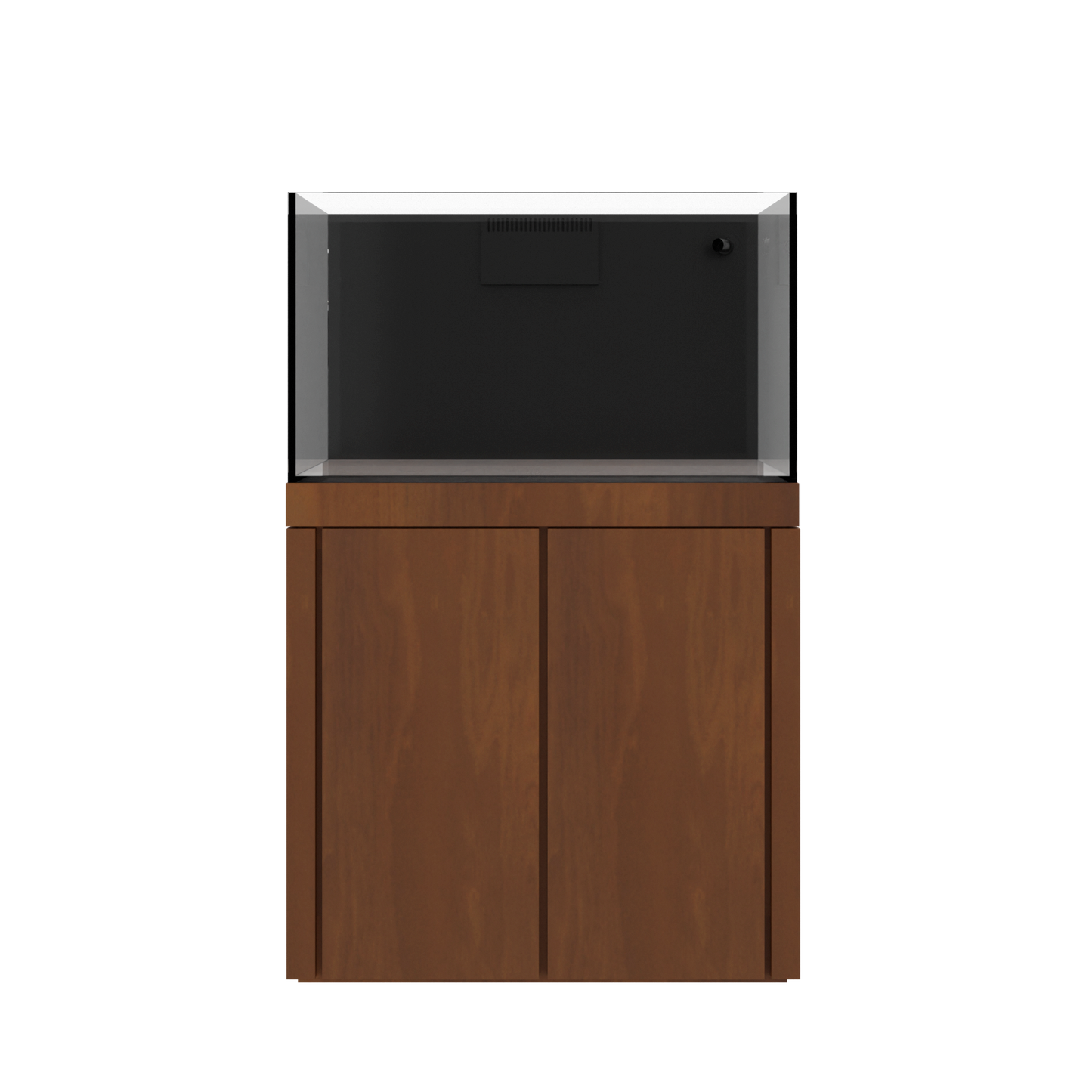 Tideline Crystaline G2 Reef External 36x24 rimless 78-gallon reef aquarium on Medium Oak cabinet stand
