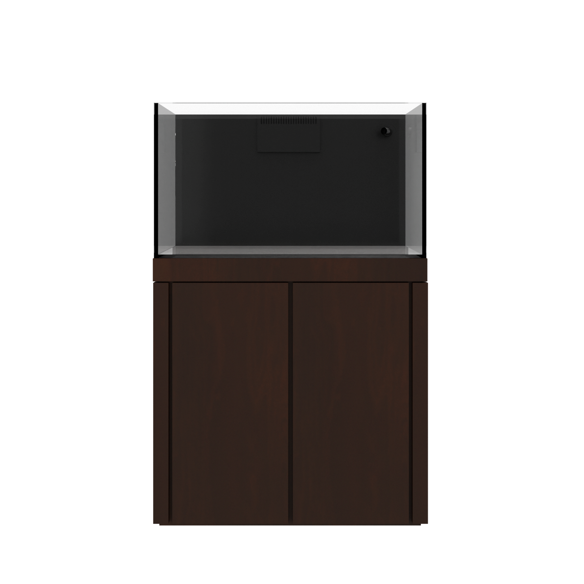 Tideline Crystaline G2 Reef External 36x24 rimless 78-gallon reef aquarium on Spanish Oak cabinet stand
