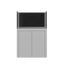 Tideline Crystaline G2 Reef External 36x24 rimless 78-gallon reef aquarium on White cabinet stand