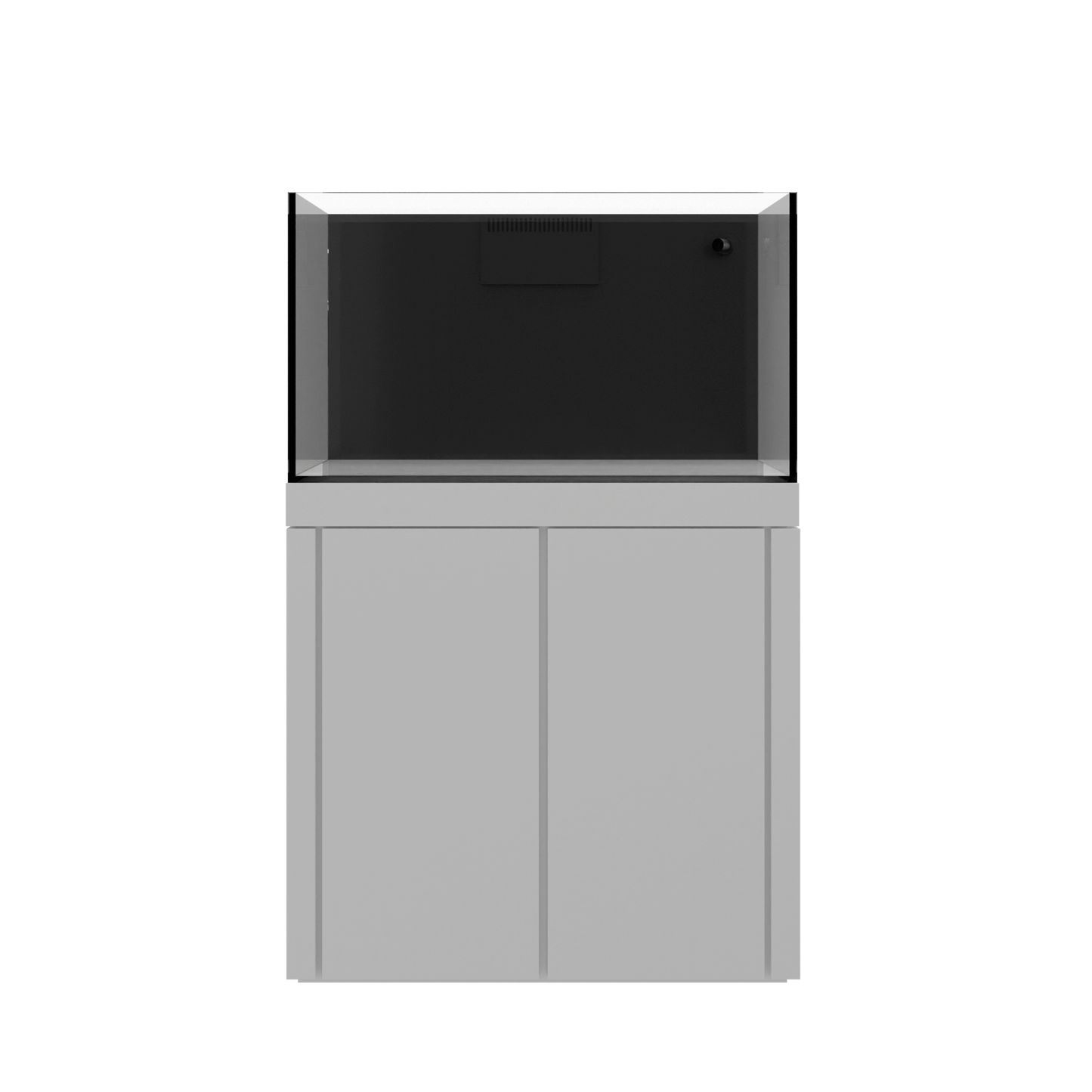 Tideline Crystaline G2 Reef External 36x24 rimless 78-gallon reef aquarium on White cabinet stand