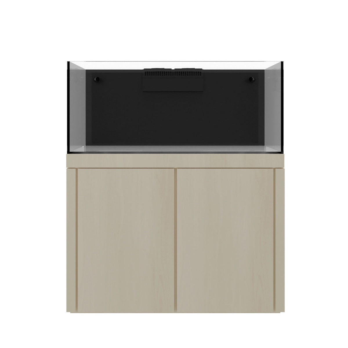 Tideline Crystaline G2 Reef External 48x20 rimless 87-gallon reef aquarium on Frost cabinet stand
