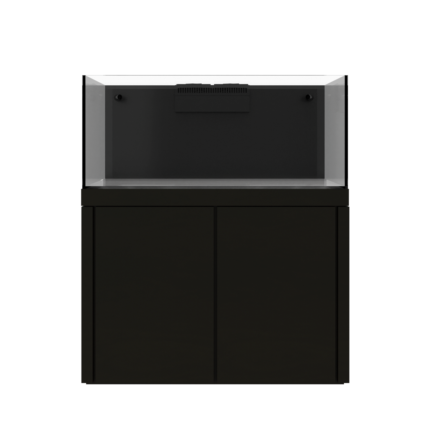 Tideline Crystaline G2 Reef External 48x20 rimless 87-gallon reef aquarium on Mocha cabinet stand