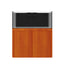 Tideline Crystaline G2 Reef External 48x24 rimless 104-gallon reef aquarium on Cognac cabinet stand