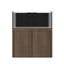 Tideline Crystaline G2 Reef External 48x24 rimless 104-gallon reef aquarium on Sahara cabinet stand