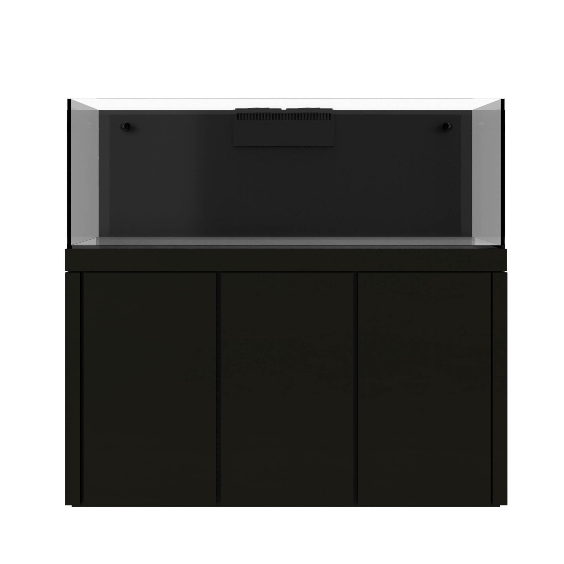 Tideline Crystaline G2 Reef External 60x20 rimless 109-gallon reef aquarium on Mocha cabinet stand