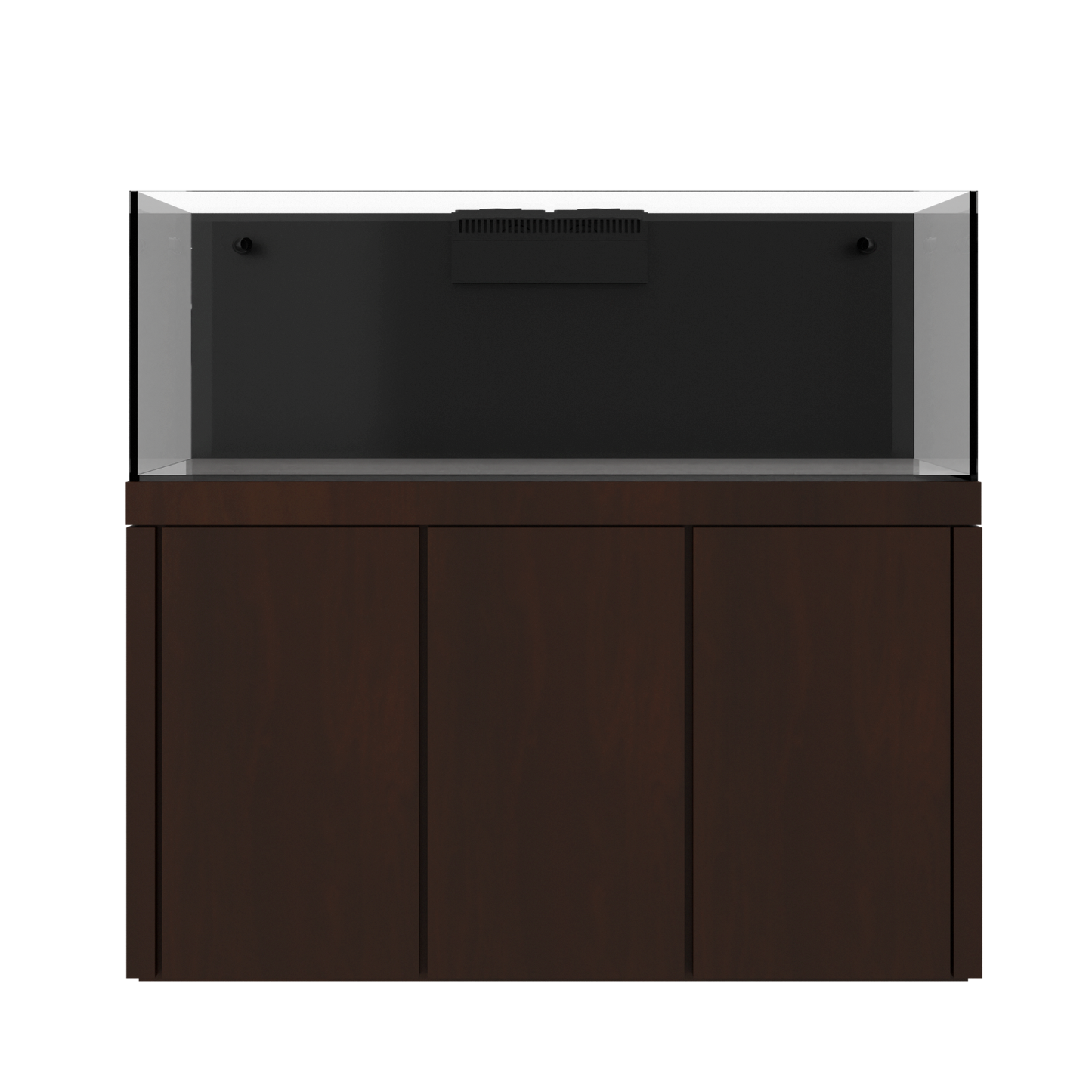 Tideline Crystaline G2 Reef External 60x20 rimless 109-gallon reef aquarium on Spanish Oak cabinet stand
