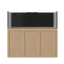 Tideline Crystaline G2 Reef External 60x20 rimless 109-gallon reef aquarium on Unfinished cabinet stand