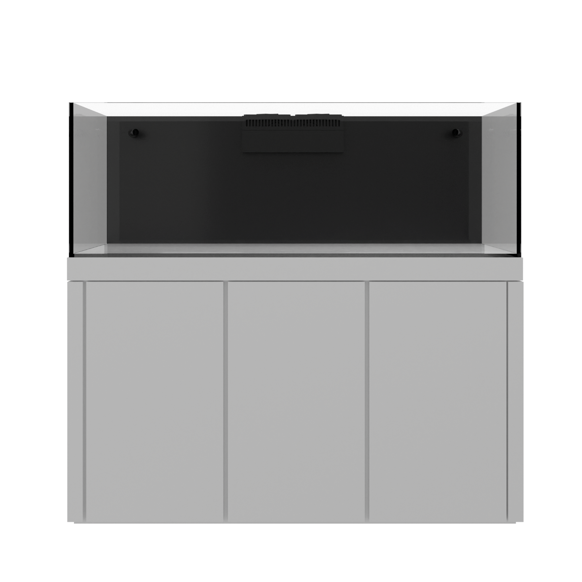 Tideline Crystaline G2 Reef External 60x20 rimless 109-gallon reef aquarium on White cabinet stand