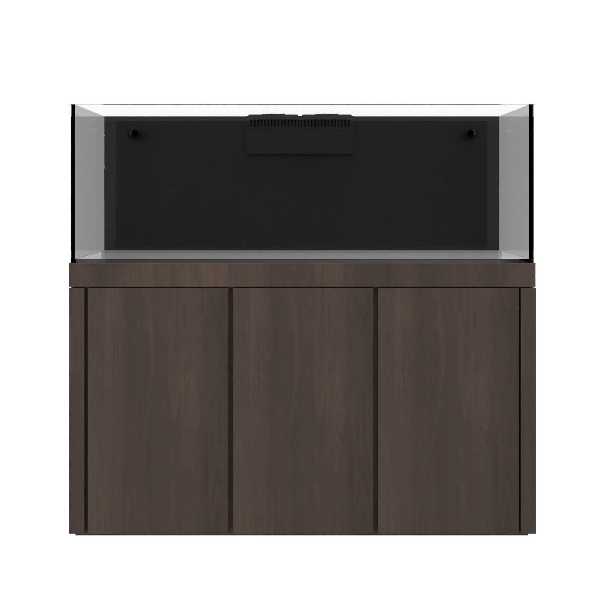 Tideline Crystaline G2 Reef External 60x24 rimless 130-gallon reef aquarium on Carbon cabinet stand