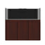 Tideline Crystaline G2 Reef External 60x24 rimless 130-gallon reef aquarium on Cherry cabinet stand