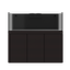 Tideline Crystaline G2 Reef External 60x24 rimless 130-gallon reef aquarium on Mahogany cabinet stand