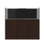 Tideline Crystaline G2 Reef External 60x24 rimless 130-gallon reef aquarium on Spanish Oak cabinet stand