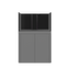 Tideline Crystaline G2 Reef Internal 36x24 rimless 78-gallon reef aquarium on Grey cabinet stand