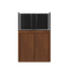 Tideline Crystaline G2 Reef Internal 36x24 rimless 78-gallon reef aquarium on Medium Oak cabinet stand