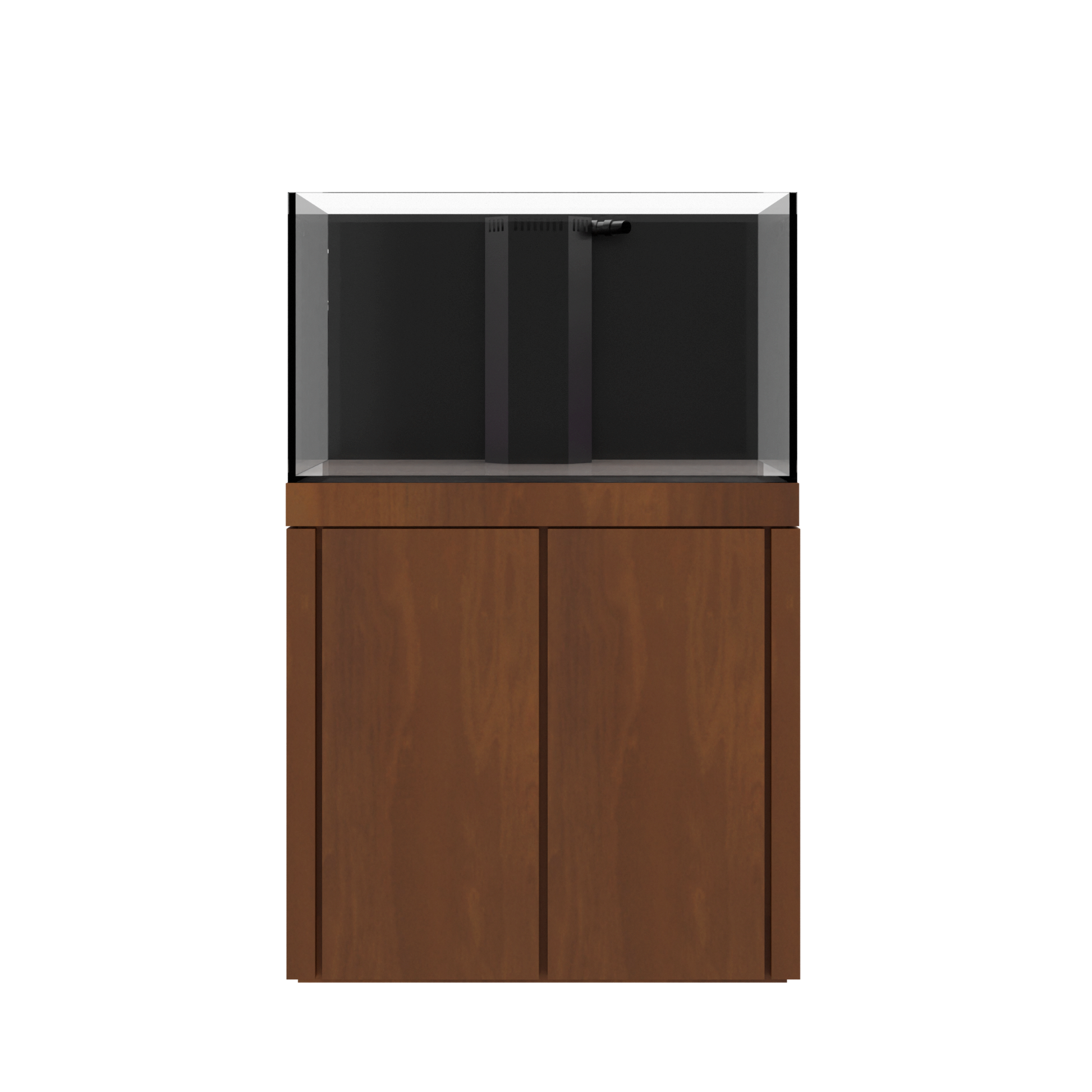 Tideline Crystaline G2 Reef Internal 36x24 rimless 78-gallon reef aquarium on Medium Oak cabinet stand