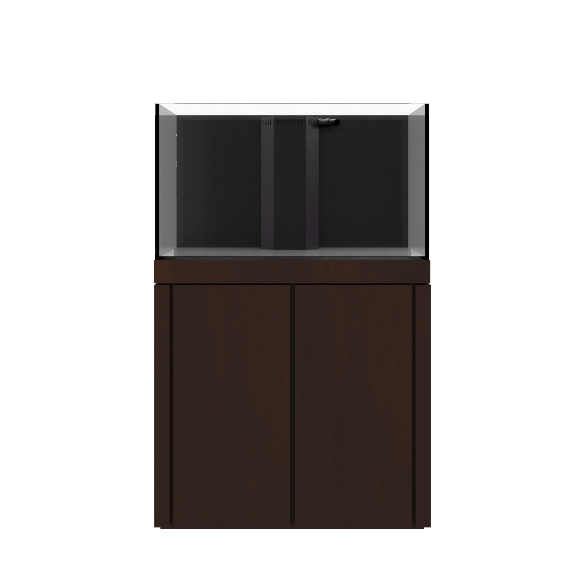 Tideline Crystaline G2 Reef Internal 36x24 rimless 78-gallon reef aquarium on Spanish Oak cabinet stand
