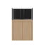 Tideline Crystaline G2 Reef Internal 36x24 rimless 78-gallon reef aquarium on Unfinished cabinet stand