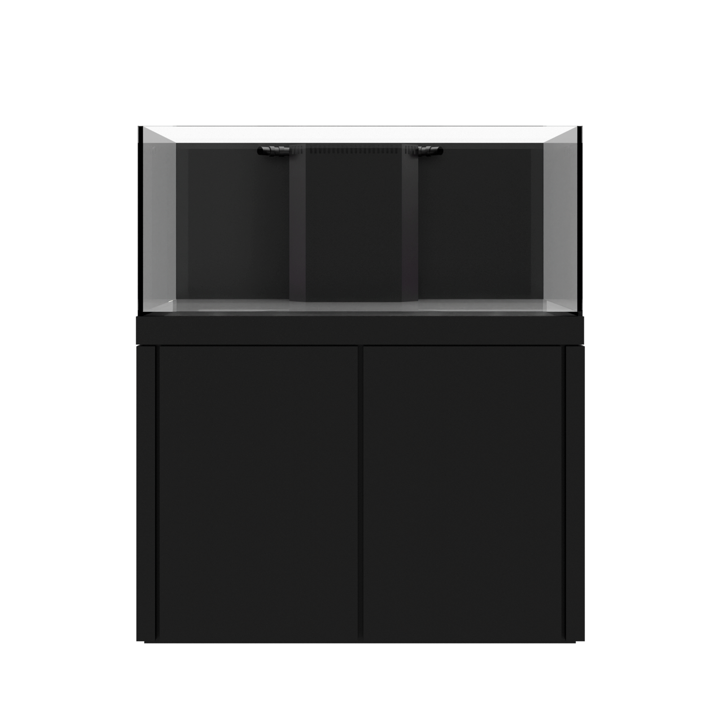 Tideline Crystaline G2 Reef Internal 48x20 rimless 87-gallon reef aquarium on Black cabinet stand
