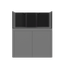 Tideline Crystaline G2 Reef Internal 48x20 rimless 87-gallon reef aquarium on Grey cabinet stand