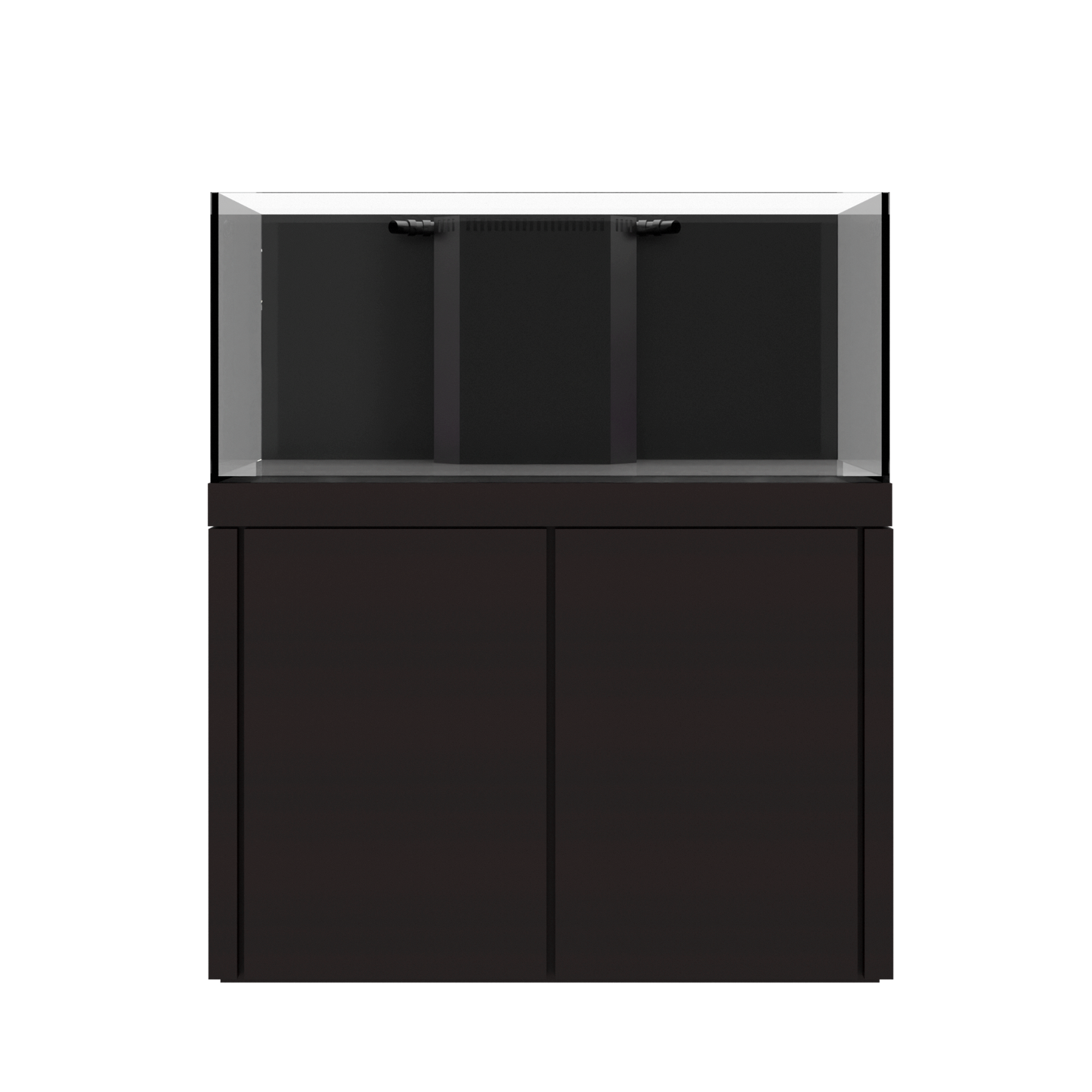 Tideline Crystaline G2 Reef Internal 48x20 rimless 87-gallon reef aquarium on Mahogany cabinet stand