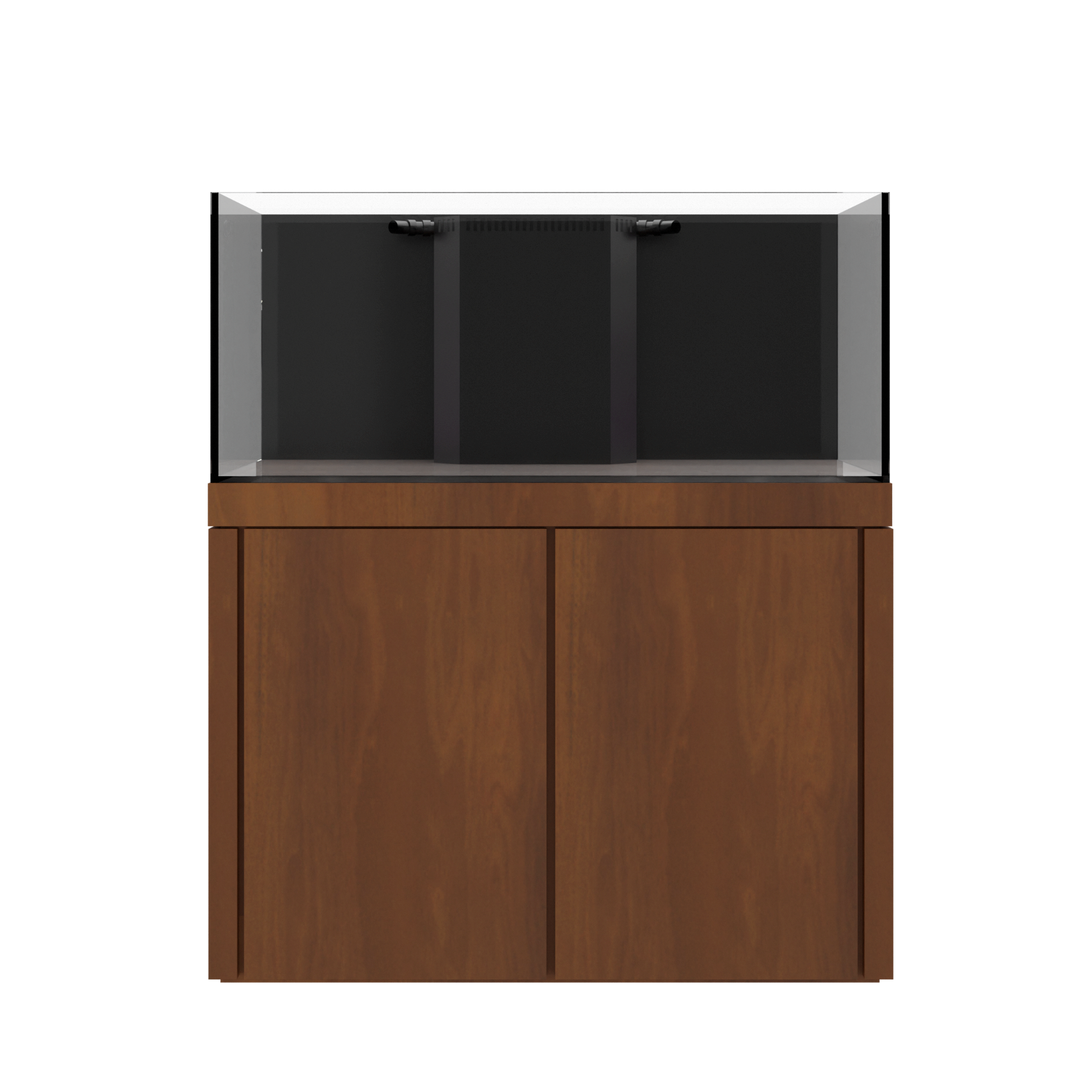 Tideline Crystaline G2 Reef Internal 48x20 rimless 87-gallon reef aquarium on Medium Oak cabinet stand