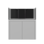 Tideline Crystaline G2 Reef Internal 48x20 rimless 87-gallon reef aquarium on White cabinet stand