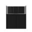 Tideline Crystaline G2 Reef Internal 48x24 rimless 104-gallon reef aquarium on Black cabinet stand