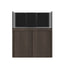 Tideline Crystaline G2 Reef Internal 48x24 rimless 104-gallon reef aquarium on Carbon cabinet stand