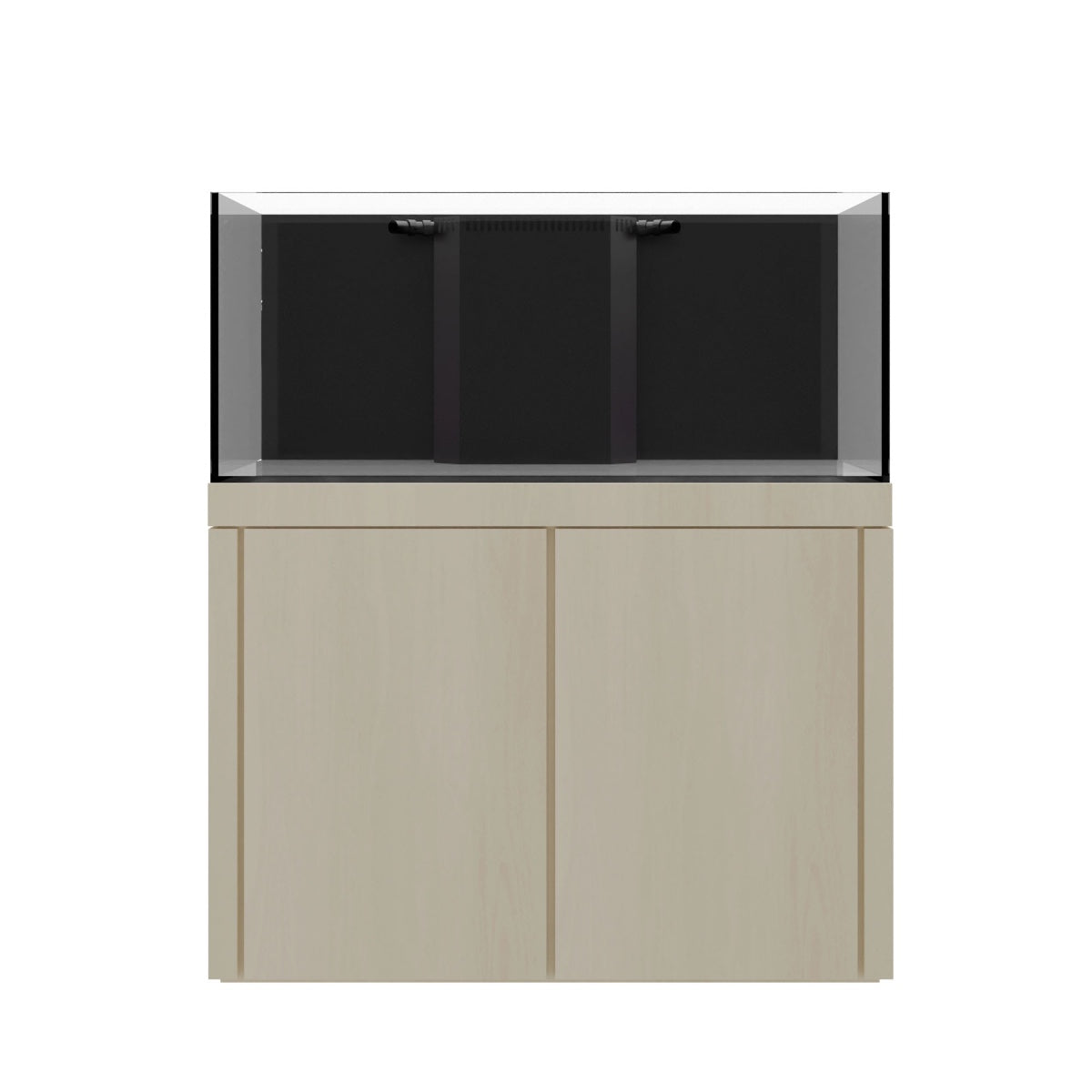 Tideline Crystaline G2 Reef Internal 48x24 rimless 104-gallon reef aquarium on Frost cabinet stand
