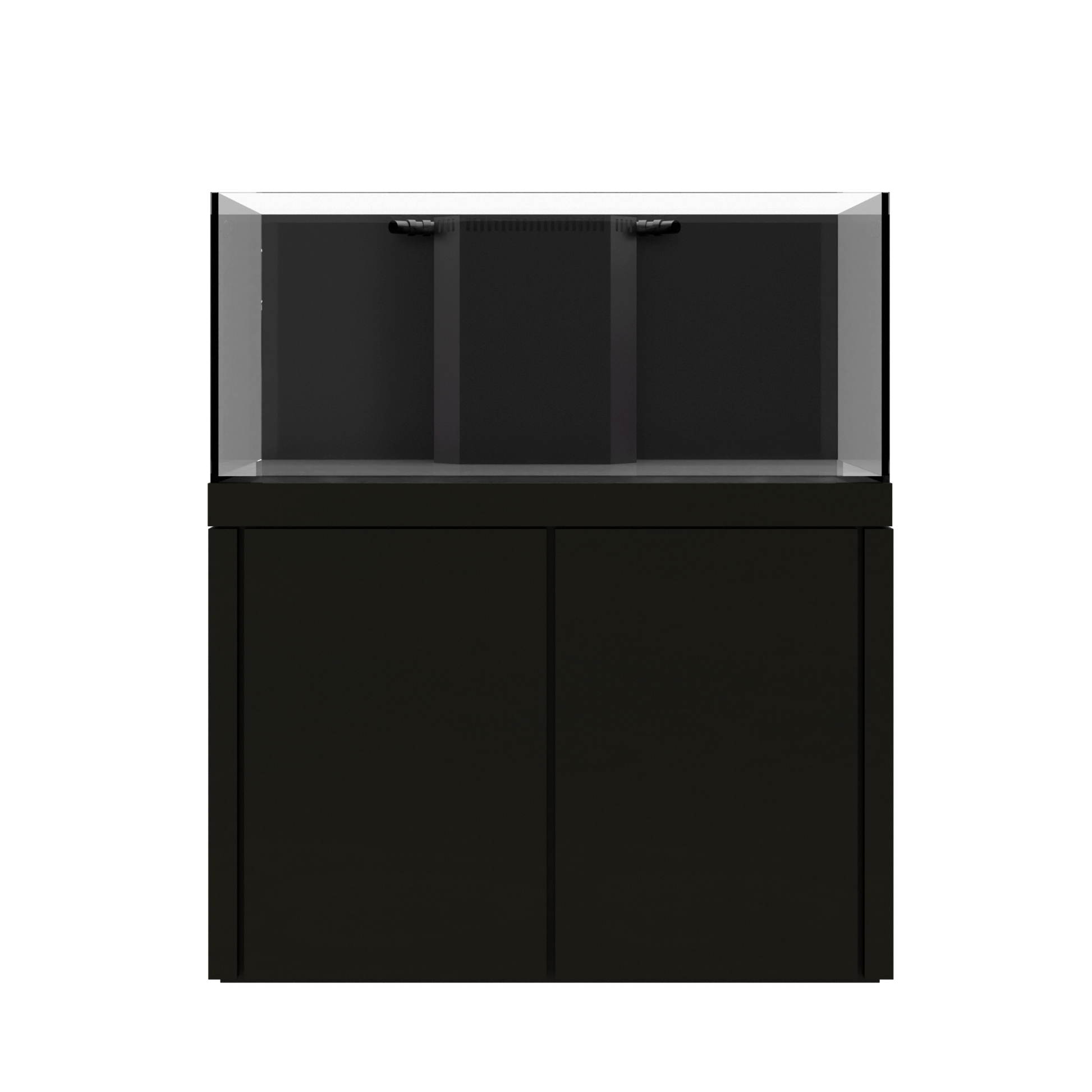 Tideline Crystaline G2 Reef Internal 48x24 rimless 104-gallon reef aquarium on Mocha cabinet stand