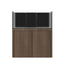 Tideline Crystaline G2 Reef Internal 48x24 rimless 104-gallon reef aquarium on Sahara cabinet stand