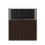 Tideline Crystaline G2 Reef Internal 48x24 rimless 104-gallon reef aquarium on Spanish Oak cabinet stand