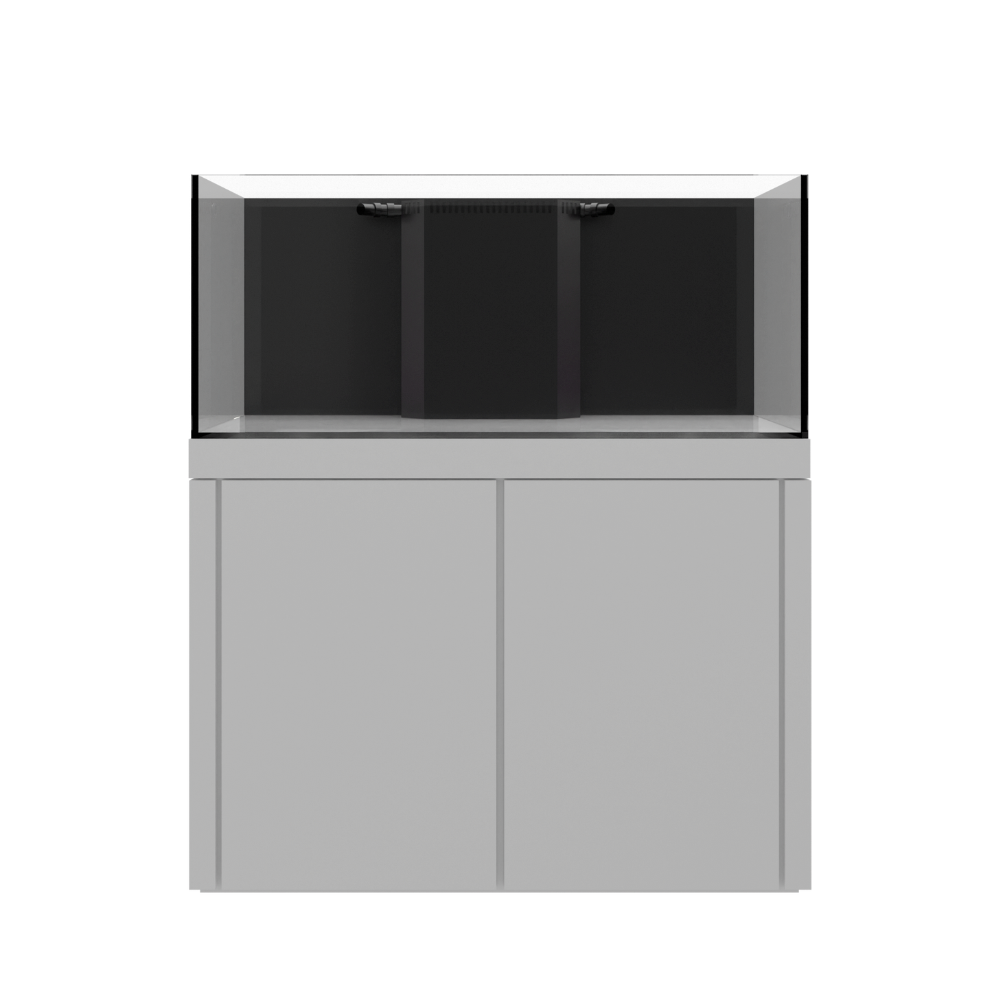 Tideline Crystaline G2 Reef Internal 48x24 rimless 104-gallon reef aquarium on White cabinet stand