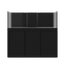 Tideline Crystaline G2 Reef Internal 60x20 rimless 109-gallon reef aquarium on Black cabinet stand