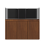 Tideline Crystaline G2 Reef Internal 60x20 rimless 109-gallon reef aquarium on Medium Oak cabinet stand
