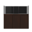 Tideline Crystaline G2 Reef Internal 60x20 rimless 109-gallon reef aquarium on Spanish Oak cabinet stand