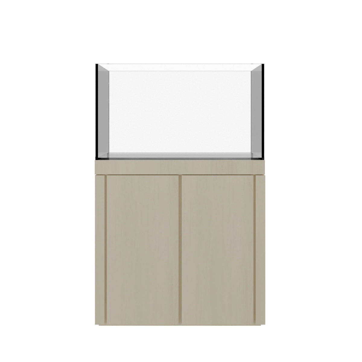 Tideline Crystaline G2 Show Kit 36x20 rimless 65-gallon aquarium on Frost cabinet stand