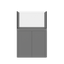 Tideline Crystaline G2 Show Kit 36x20 rimless 65-gallon aquarium on Grey cabinet stand