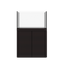 Tideline Crystaline G2 Show Kit 36x20 rimless 65-gallon aquarium on Mahogany cabinet stand