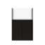 Tideline Crystaline G2 Show Kit 36x20 rimless 65-gallon aquarium on Mocha cabinet stand