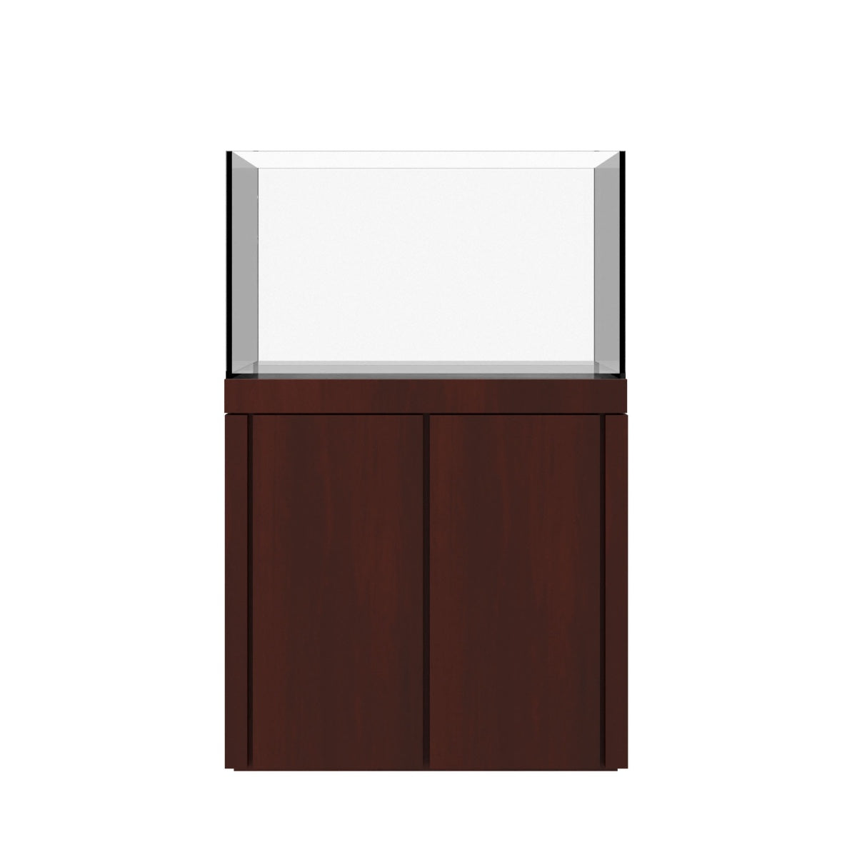 Tideline Crystaline G2 Show Kit 36x24 rimless 78-gallon aquarium on Cherry cabinet stand