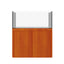 Tideline Crystaline G2 Show Kit 48x20 rimless 87-gallon aquarium on Cognac cabinet stand