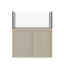 Tideline Crystaline G2 Show Kit 48x20 rimless 87-gallon aquarium on Frost cabinet stand