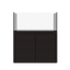 Tideline Crystaline G2 Show Kit 48x20 rimless 87-gallon aquarium on Mahogany cabinet stand