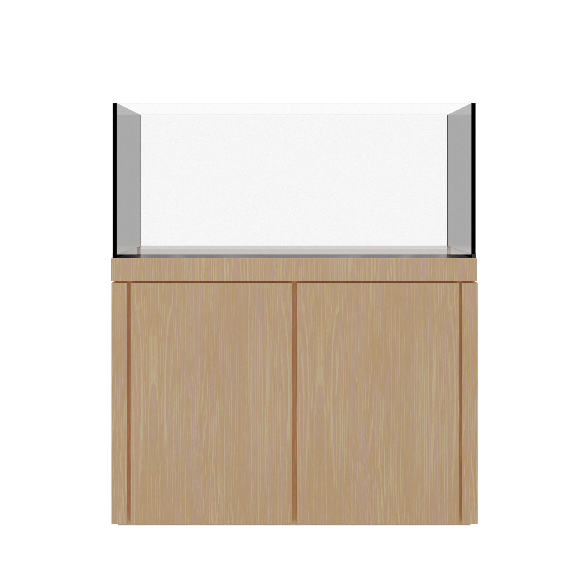 Tideline Crystaline G2 Show Kit 48x20 rimless 87-gallon aquarium on Unfinished cabinet stand