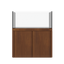 Tideline Crystaline G2 Show Kit 48x24 rimless 104-gallon aquarium on Medium Oak cabinet stand