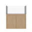Tideline Crystaline G2 Show Kit 48x24 rimless 104-gallon aquarium on Unfinished cabinet stand