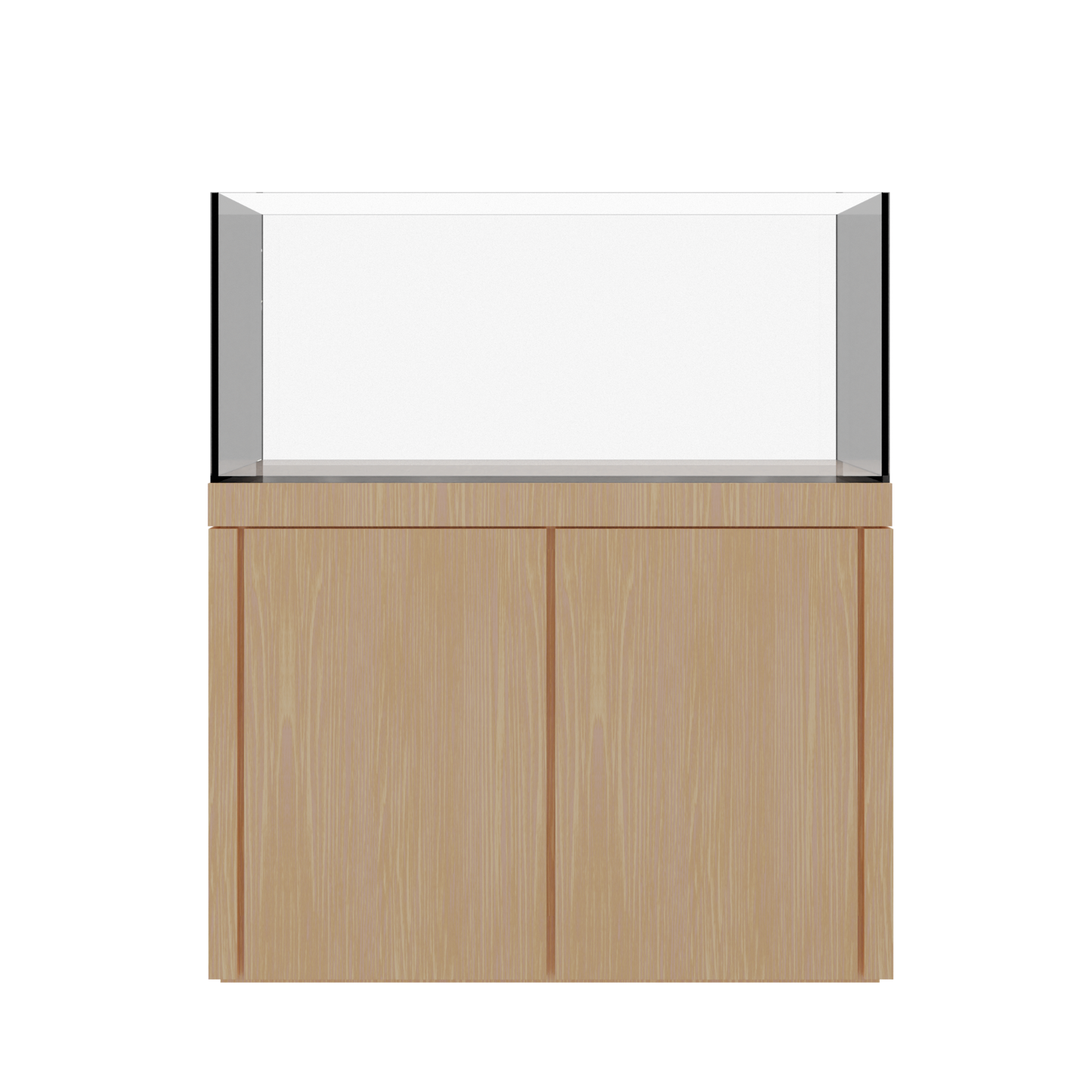 Tideline Crystaline G2 Show Kit 48x24 rimless 104-gallon aquarium on Unfinished cabinet stand